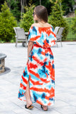 Off Shoulder Dress-Tie Dye