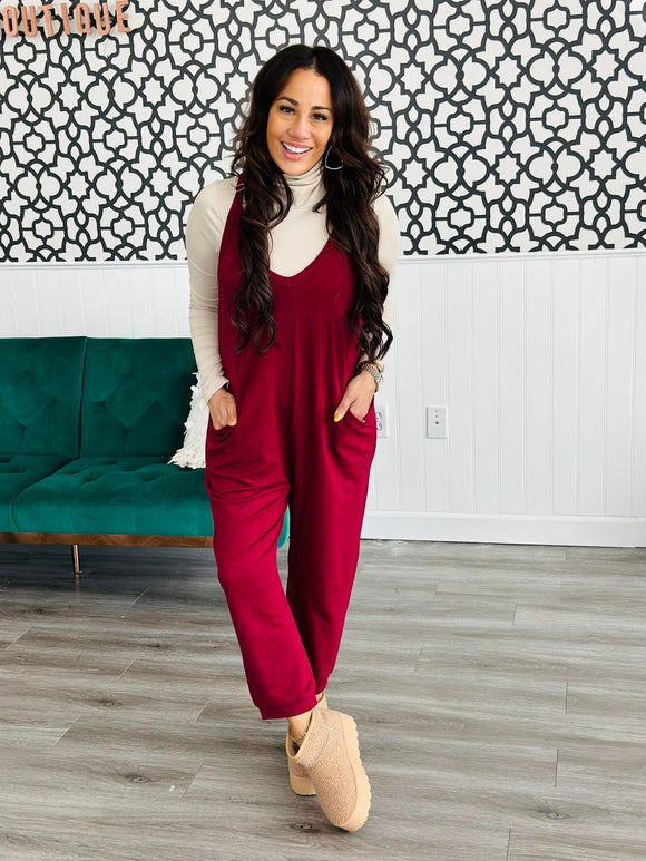 Becky Romper-#9-Burgundy