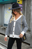 New Stripe Sweater Cardi ( T9258)