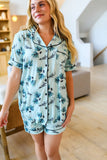 Button Down Christmas Short PJ Set