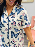 New Button Down Pant PJ Set-#5-Butterfly