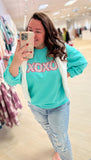 (CREW) XOXO Multi Color Leopard Sweatshirt - RTS