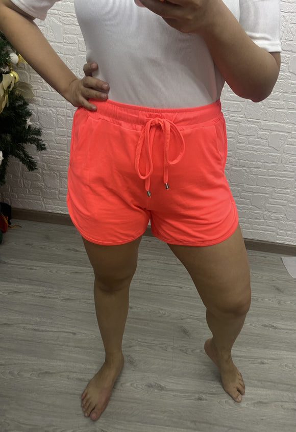 NEW Printed Lounge Shorts-#8-Neon Orange