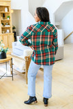 Tammy Flannel Shirt-#1-Teal Green