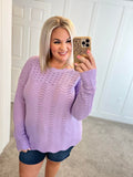 Cici Hallow Out Sweater (S-3X)