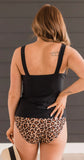 *PRE-ORDER* Sunny Escape Braided Tankini Swim Top- Black